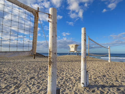 Moonlight volleyball