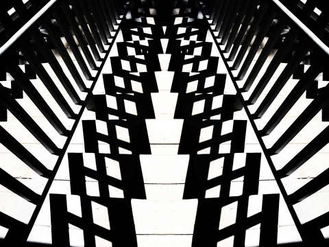 The overhead sun