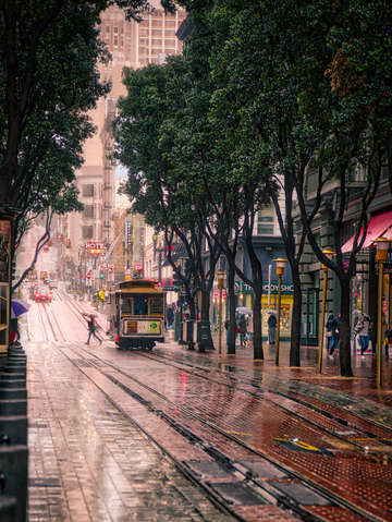 Rainy san francisco