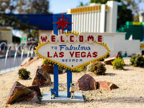 Welcome to las vegas lego sign