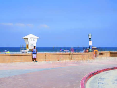 Hanging out at mission beach