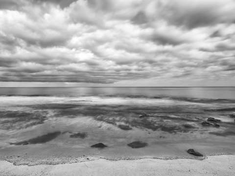 Monochrome coast