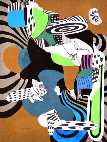 Digitally inked abstraction 1