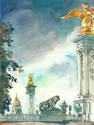 Paris alexandre iii bridge