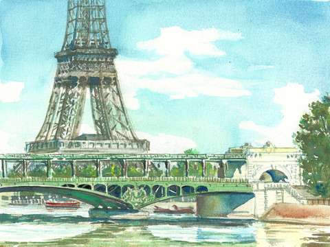 Paris bir hakeim bridge