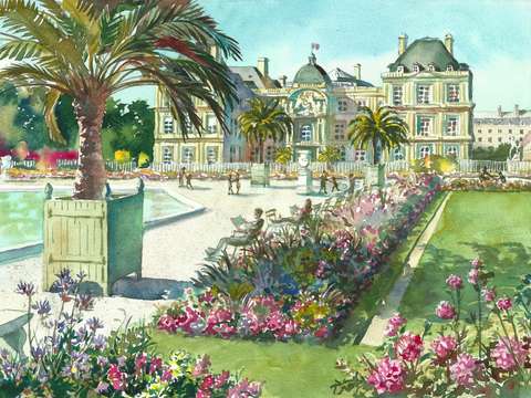 Paris luxembourg gardens