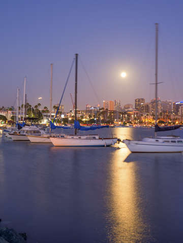 Harbor moon