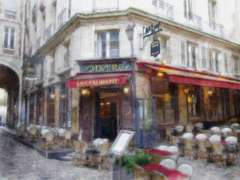 Paris bistro