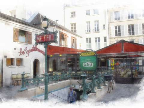 St michel metro stop