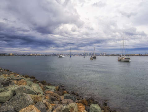 Clouds over san diego