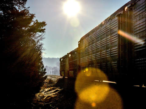 Train on track 2
