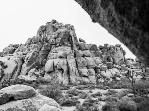 Alien rock landscape