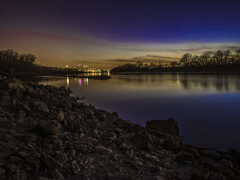 Missouri river sunset 3