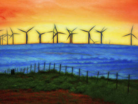 Electricty generating windmills
