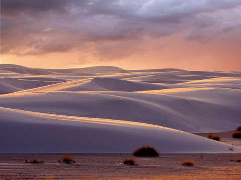 Sand dune sunset