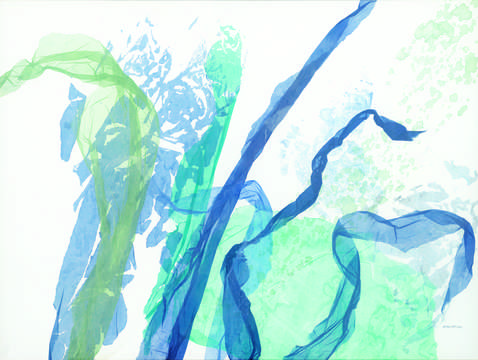 Floating ribbons of washi
