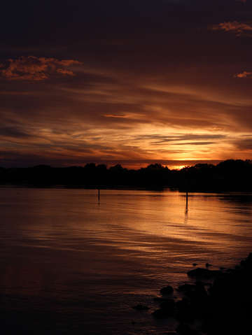 Christmas sunset