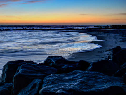 Rocks and waves