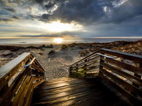 Steps to jekyll beach