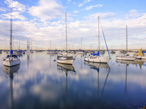 Calm in blue