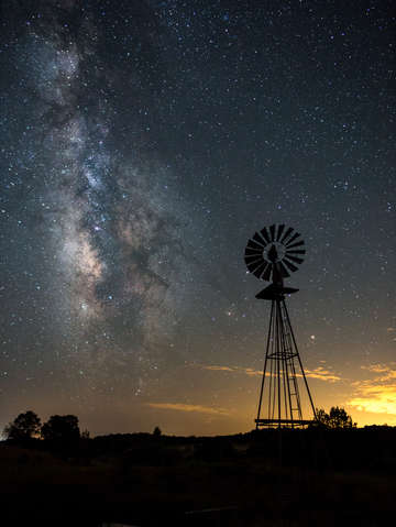 Milky way and windmill i