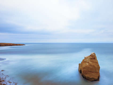 Rock in blue