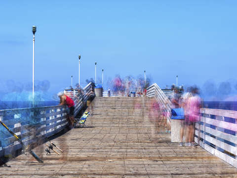Hanging out on crystal pier