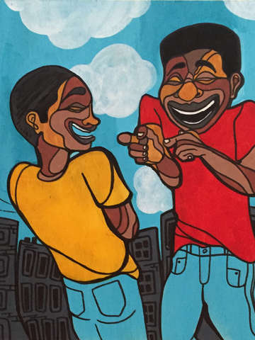 We laugh