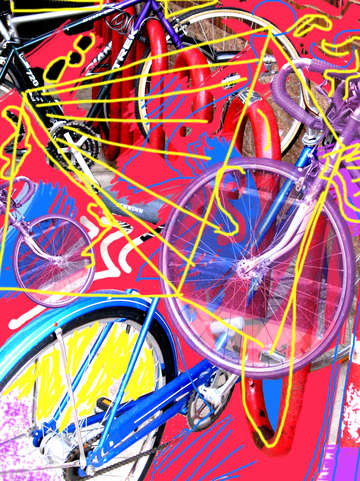 Bicycle rack red