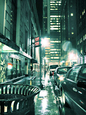 Rainy night in new york