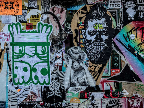 Wall of art in seattle