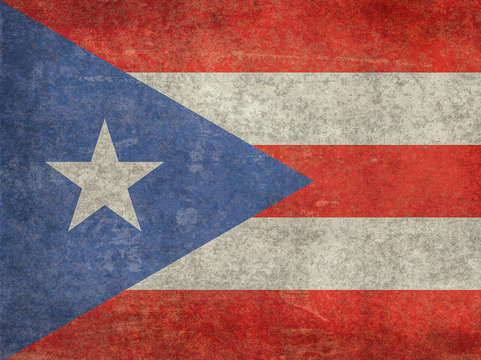 Flag or puerto rico vintage 2