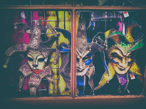 Mardi gras window