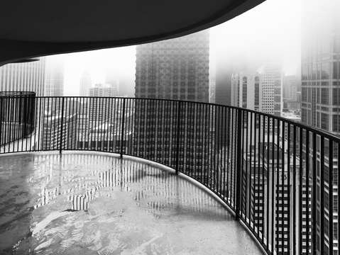 Marina city towers view of chicago