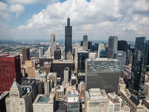 Chicago loop aerial