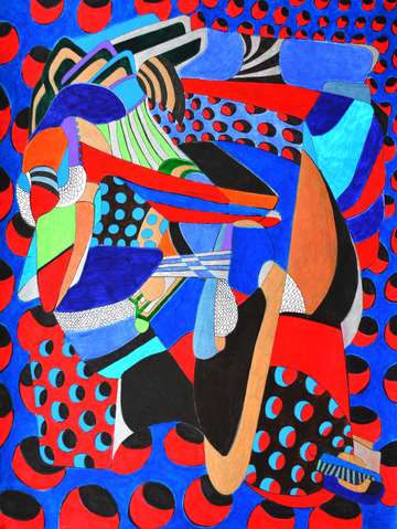 Year of 2017 abstraction 1