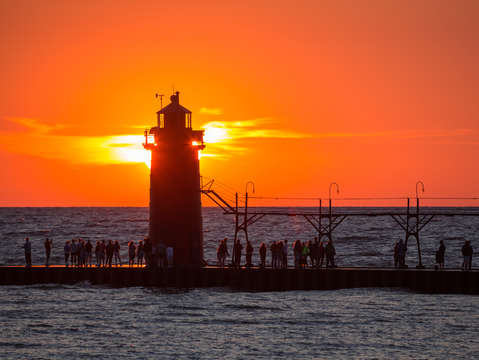 South haven michigan sunset