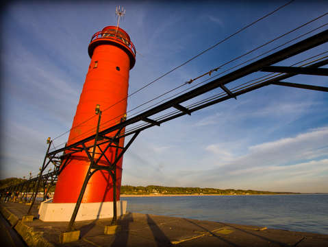 Grand haven pier and lighthouse