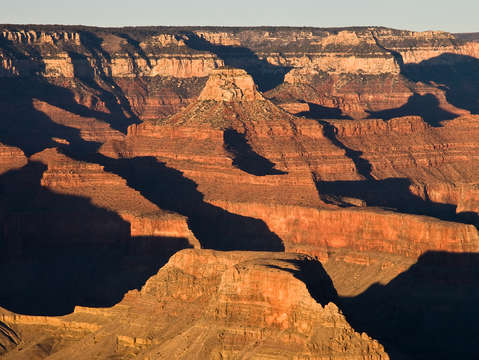 Shadows in grand canyon