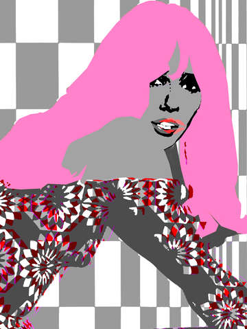 Mod pink gray