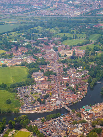 Thames river aeria