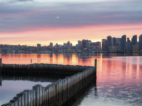 Harbor sunrise