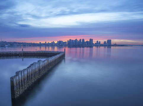 Blue sunrise