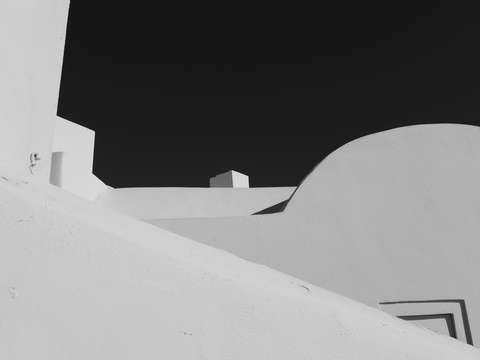 Black over white