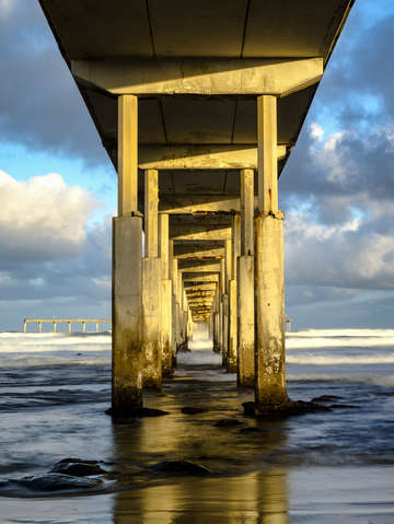 View from under the pier