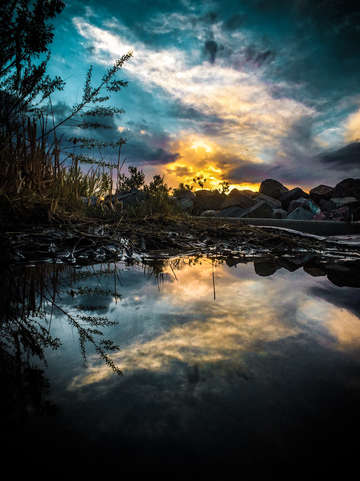 Sewerside sunset
