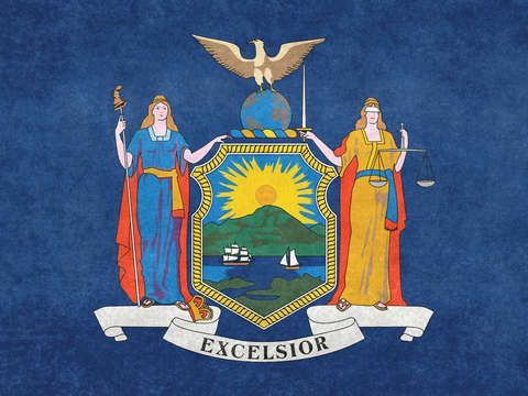 Flag of new york state vintage 2