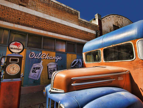 Blue & Orange Ford
