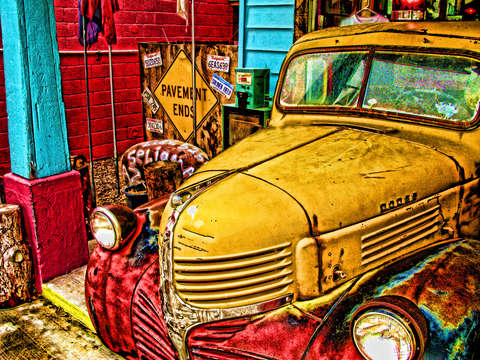 Yellow dodge