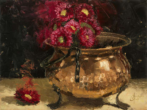 The bronze pot